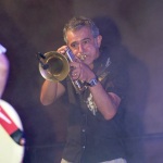 Foto Nicoloro G.   06/08/2020  Cervia  ( RA )  Serata conclusiva per La Milanesiana in Emilia-Romagna. nella foto il musicista Paolo Fresu, che si e' esibito in concerto con l' orchestra Extraliscio.