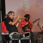 Foto Nicoloro G.   06/08/2020  Cervia  ( RA )  Serata conclusiva per La Milanesiana in Emilia-Romagna. nella foto il musicista Paolo Fresu, che si e' esibito in concerto con l' orchestra Extraliscio.