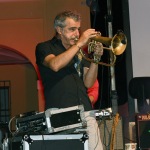 Foto Nicoloro G.   06/08/2020  Cervia  ( RA )  Serata conclusiva per La Milanesiana in Emilia-Romagna. nella foto il musicista Paolo Fresu, che si e' esibito in concerto con l' orchestra Extraliscio.