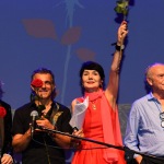 Foto Nicoloro G.   06/08/2020  Cervia  ( RA )  Serata conclusiva per La Milanesiana in Emilia-Romagna. nella foto il musicista Paolo Fresu ed Elisabetta Sgarbi.