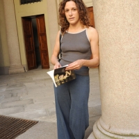 Foto Nicoloro G. 05/06/2010 Cremona Primo Festival TRA Letteratura e Musica " Le corde dell ' anima " . nella foto Valeria Parrella