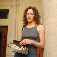 Foto Nicoloro G. 05/06/2010 Cremona Primo Festival TRA Letteratura e Musica " Le corde dell ' anima " . nella foto Valeria Parrella