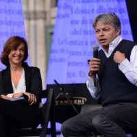 Foto Nicoloro G. 31/05/2013 Cremona Prende il via la quarta edizione di " Le Corde dell' Anima ", festival di musica e letteratura di Cremona. nella foto Daria Bignardi – Luca Sofri