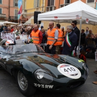Foto Nicoloro G. 16/05/2014  Ravenna    La 32° edizione della 1000 Miglia, con le sue 435 auto, passa da Ravenna. nella foto tra i partecipanti il pilota Bruno Senna, nipote del più famoso Ayrton Senna, al volante di una Jaguar.