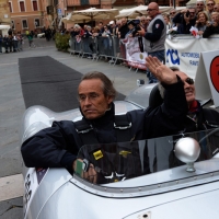 Foto Nicoloro G. 16/05/2014  Ravenna    La 32° edizione della 1000 Miglia, con le sue 435 auto, passa da Ravenna. nella foto tra i partecipanti Jacky Ickx.