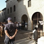 Foto Nicoloro G.   12/09/2026   Ravenna   Nell' ambito delle celebrazioni del 705° annuale della morte di Dante Alighieri continuano le letture di canti della Divina Commedia davanti alla tomba del Sommo Poeta. nella foto il professore Tomaso Montanari che ha letto il 17° 
canto del Paradiso davanti alla tomba di Dante.