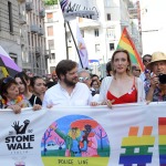 Foto Nicoloro G.   29/06/2019   Milano    Manifestazione con corteo del Gay Pride. nella foto l' assessore Pierfrancesco Majorino dietro lo striscione alla testa del corteo.