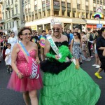 Foto Nicoloro G.   29/06/2019  Milano   Manifestazione con corteo del Gay Pride. nella foto manifestanti lungo il corte.