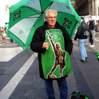 Foto Nicoloro G. 22/01/2012 Milano Manifestazione con corteo della Lega Nord contro il governo Monti. nella foto Manifestante "tutto verde"