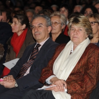 Foto Nicoloro G. 05/02/2011 Milano Manifestazione al Palasharp, per chiedere le dimissioni del premier Berlusconi, organizzata da Liberta' e Giustizia. nella foto Gad Lerner – Susanna Camusso