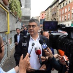 Foto Nicoloro G.   06/06/2025   Milano   Manifestazione '' Due Popoli due Stati un Destino ''' organizzata da Azione e da Italia Viva vuole lanciare un appello per il cessate il fuoco a Gaza, il rilascio degli ostaggi e la promozione della soluzione politica dei due Stati. nella foto Emanuele Fiano ex deputato PD.