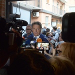 Foto Nicoloro G.   06/06/2025   Milano   Manifestazione '' Due Popoli due Stati un Destino ''' organizzata da Azione e da Italia Viva vuole lanciare un appello per il cessate il fuoco a Gaza, il rilascio degli ostaggi e la promozione della soluzione politica dei due Stati. nella foto Matteo Renzi.