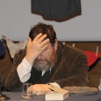 Foto Nicoloro G. 12/02/2011 Milano Al teatro Dal Verme manifestazione promossa da Giuliano Ferrara " In mutande ma vivi " contro " i nuovi puritani " e in difesa del premier Berlusconi. nella foto Giuliano Ferrara