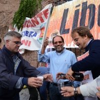 Foto Nicoloro G. 12/10/2013 Roma Manifestazione nazionale in difesa della Costituzione, ” La via maestra “, organizzata dalla FIOM. nella foto Antonio Ingroia  