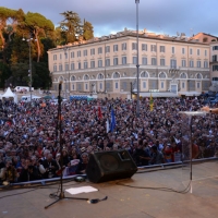 Foto Nicoloro G. 12/10/2013 Roma Manifestazione nazionale in difesa della Costituzione, ” La via maestra “, organizzata dalla FIOM. nella foto Stefano Rodotà  