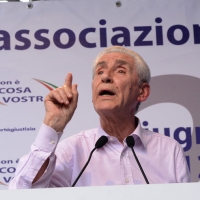 Foto Nicoloro G. 02/06/2013 Bologna Manifestazione in difesa della Costituzione organizzata da " Libertà e Giustizia " dal titolo " Non è cosa vostra ". nella foto Stefano Rodotà
