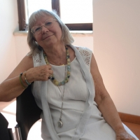 Foto Nicoloro G. 14/06/2013 Rimini Sesta edizione di " Mare di libri ", festival dei ragazzi che leggono, tre giorni di incontri, dibattiti, presentazioni dedicati ai ragazzi che amano la letteratura e la lettura. nella foto Vivian Lamarque 