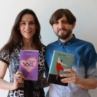 Foto Nicoloro G. 14/06/2013 Rimini Sesta edizione di " Mare di libri ", festival dei ragazzi che leggono, tre giorni di incontri, dibattiti, presentazioni dedicati ai ragazzi che amano la letteratura e la lettura. nella foto Sara D' Amario – Matteo Cellini
