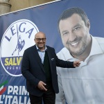 Foto Nicoloro G.   24/09/2021   Ravenna   Intervento del leader della Lega nella campagna elettorale per le amministrative del 3 e 4 ottobre 2021. nella foto il candidato sindaco Filippo Donati della lista civica Viva Ravenna appoggiato dalla Lega e da Fratelli d' Italia.
