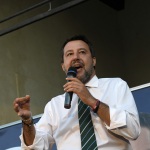 Foto Nicoloro G.   24/09/2021   Ravenna   Intervento del leader della Lega nella campagna elettorale per le amministrative del 3 e 4 ottobre 2021. nella foto il segretario della Lega Matteo Salvini.