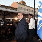 Foto Nicoloro G.   24/09/2021   Ravenna   Intervento del leader della Lega nella campagna elettorale per le amministrative del 3 e 4 ottobre 2021. nella foto Matteo Salvini e Filippo Donati, candidato sindaco della lista civica Viva Ravenna appoggiato da Lega e FdI.