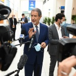 Foto Nicoloro G.   21/08/2020   Rimini    Quarta giornata del Meeting di CL 2020, che in questa edizione ha per titolo ' Privi di meraviglia, restiamo sordi al sublime '. nella foto il governatore della Sicilia Nello Musumeci.