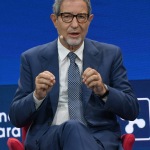 Foto Nicoloro G.   21/08/2020   Rimini    Quarta giornata del Meeting di CL 2020, che in questa edizione ha per titolo ' Privi di meraviglia, restiamo sordi al sublime '. nella foto il governatore della Sicilia Nello Musumeci.