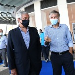 Foto Nicoloro G.   21/08/2020   Rimini    Quarta giornata del Meeting di CL 2020, che in questa edizione ha per titolo ' Privi di meraviglia, restiamo sordi al sublime '. nella foto a sinistra Antonio Tajani, vicepresidente Forza Italia, e Graziano Delrio, capogruppo PD alla Camera.