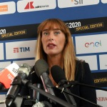 Foto Nicoloro G.   21/08/2020   Rimini    Quarta giornata del Meeting di CL 2020, che in questa edizione ha per titolo ' Privi di meraviglia, restiamo sordi al sublime '. nella foto la capogruppo di Italia Viva alla Camera Maria Elena Boschi.