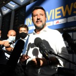 Foto Nicoloro G.   21/08/2020   Rimini    Quarta giornata del Meeting di CL 2020, che in questa edizione ha per titolo ' Privi di meraviglia, restiamo sordi al sublime '. nella foto il segretario Federale Lega Matteo Salvini .