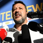Foto Nicoloro G.   21/08/2020   Rimini    Quarta giornata del Meeting di CL 2020, che in questa edizione ha per titolo ' Privi di meraviglia, restiamo sordi al sublime '. nella foto il segretario Federale Lega Matteo Salvini .