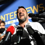 Foto Nicoloro G.   21/08/2020   Rimini    Quarta giornata del Meeting di CL 2020, che in questa edizione ha per titolo ' Privi di meraviglia, restiamo sordi al sublime '. nella foto il segretario Federale Lega Matteo Salvini .