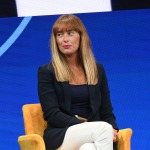 Foto Nicoloro G.   21/08/2020   Rimini    Quarta giornata del Meeting di CL 2020, che in questa edizione ha per titolo ' Privi di meraviglia, restiamo sordi al sublime '. nella foto la capogruppo di Italia Viva alla Camera Maria Elena Boschi.