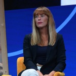 Foto Nicoloro G.   21/08/2020   Rimini    Quarta giornata del Meeting di CL 2020, che in questa edizione ha per titolo ' Privi di meraviglia, restiamo sordi al sublime '. nella foto la capogruppo di Italia Viva alla Camera Maria Elena Boschi.