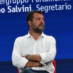 Foto Nicoloro G.   21/08/2020   Rimini    Quarta giornata del Meeting di CL 2020, che in questa edizione ha per titolo \' Privi di meraviglia, restiamo sordi al sublime \'. nella foto il segretario Federale Lega Matteo Salvini .
