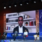 Foto Nicoloro G.   21/08/2020   Rimini    Quarta giornata del Meeting di CL 2020, che in questa edizione ha per titolo \' Privi di meraviglia, restiamo sordi al sublime \'. nella foto il ministro Luigi Di Maio in collegamento Video