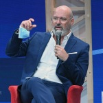 Foto Nicoloro G.   22/08/2020   Rimini    Quinta giornata del Meeting di CL 2020, che in questa edizione ha per titolo ' Privi di meraviglia, restiamo sordi al sublime '. nella foto il governatore dell' Emilia-Romagna Stefano Bonaccini.