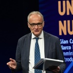 Foto Nicoloro G.   19/08/2020   Rimini  Seconda giornata del Meeting di CL 2020, che in questa edizione ha per titolo \' Privi di meraviglia, restiamo sordi al sublime \'. nella foto Michele Brambilla, direttore del Quotidiano Nazionale.