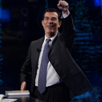 Foto Nicoloro G.   16/03/2014  Milano   Trasmissione televisiva su Rai 3  "Che tempo che fa". nella foto il giornalista Giovanni Floris.
