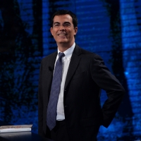 Foto Nicoloro G.   16/03/2014  Milano   Trasmissione televisiva su Rai 3  "Che tempo che fa". nella foto il giornalista Giovanni Floris.
