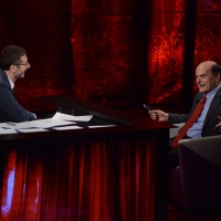 Foto Nicoloro G.   16/03/2014  Milano   Trasmissione televisiva su Rai 3  "Che tempo che fa". nella foto Fabio Fazio e Pier Luigi Bersani.