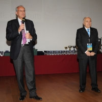 Foto Nicoloro G. 05/12/2012 Milano Trentesima edizione del ” Festival Ficts ” , Federazione Internazionale Cinema e Televisione Sportiva. nella foto Filippo Grassia – Franco Ascani 