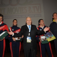 Foto Nicoloro G. 05/12/2012 Milano Trentesima edizione del ” Festival Ficts ” , Federazione Internazionale Cinema e Televisione Sportiva. nella foto Franco Ascani  