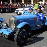 Foto Nicoloro G. 18/05/2012 Ravenna La 36° edizione del Rally 1000 Miglia, che conta la partecipazione di ben 382 auto storiche, passa da Ravenna per il controllo a timbro. nella foto Un auto partecipante