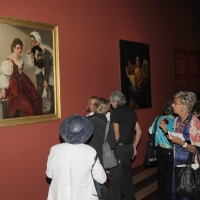 Foto Nicoloro G. 21/09/2011 Milano Presentata alla stampa la mostra ” Artemisia Gentileschi. Storia di una passione “, al palazzo Reale dal 22 settembre 2011 al 29 gennaio 2012. nella foto Visitatori in una sala della Mostra