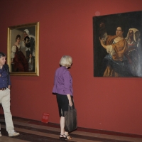 Foto Nicoloro G. 21/09/2011 Milano Presentata alla stampa la mostra ” Artemisia Gentileschi. Storia di una passione “, al palazzo Reale dal 22 settembre 2011 al 29 gennaio 2012. nella foto Visitatori in una sala della Mostra