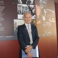 Foto Nicoloro G. 27/09/2011 Ravenna E’ stata inaugurata, sotto il patrocinio della Presidenza della Repubblica e della Banca d’ Italia, la mostra ” L’ eredita’ di Luigi Einaudi. La nascita dell’ Italia repubblicana e la costruzione dell’ Europa “, che ripercorre la vita del grande statista. nella foto il nipote Roberto Einaudi