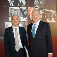 Foto Nicoloro G. 27/09/2011 Ravenna E’ stata inaugurata, sotto il patrocinio della Presidenza della Repubblica e della Banca d’ Italia, la mostra ” L’ eredita’ di Luigi Einaudi. La nascita dell’ Italia repubblicana e la costruzione dell’ Europa “, che ripercorre la vita del grande statista. nella foto I nipoti Roberto Einaudi e Luigi Einaudi