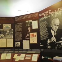 Foto Nicoloro G. 27/09/2011 Ravenna E’ stata inaugurata, sotto il patrocinio della Presidenza della Repubblica e della Banca d’ Italia, la mostra ” L’ eredita’ di Luigi Einaudi. La nascita dell’ Italia repubblicana e la costruzione dell’ Europa “, che ripercorre la vita del grande statista. nella foto Una sala della mostra
