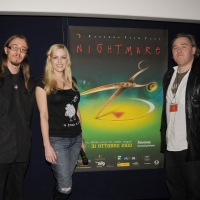 Foto Nicoloro G.  31/10/2010 Ravenna  Si e\' conclusa l\' ottava edizione di \" Nightmare - Ravenna Film Festival \", concorso internazionale del cinema horror che quest\' anno ha avuto come madrina e presidente di giuria l\' attrice e modella americana Suzi Lorraine, regina indiscussa del cinema horror. nella foto Sean Hogan – Suzi Lorraine – Alessio Gradogna